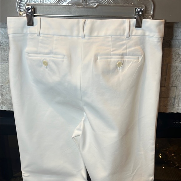 Talbots Newport White Cotton Rayon Blend Pants size 10 - Picture 10 of 13